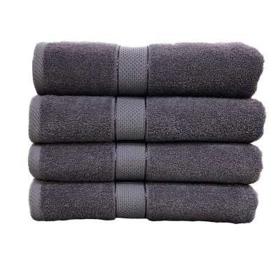 Premium Bamboo Cotton Bath Towels - Natural, Ultra Absorbent and Eco-Friendly 30" X 52" (Grey)